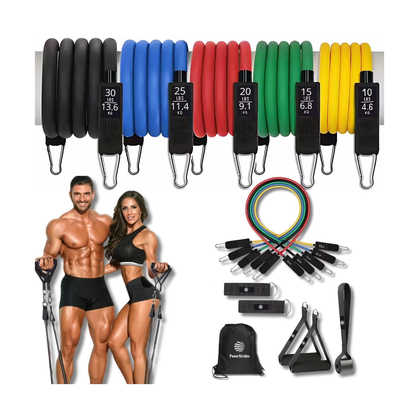 Resistance Bands Set for Men & Women - Best Choice for Full-Bod... FAST USA SHIP