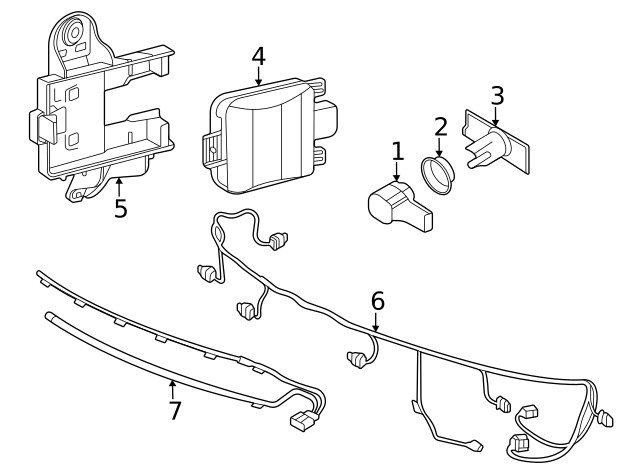 Genuine Volkswagen Blind Spot Detection System Warning Sensor 2Q0-907-686-G