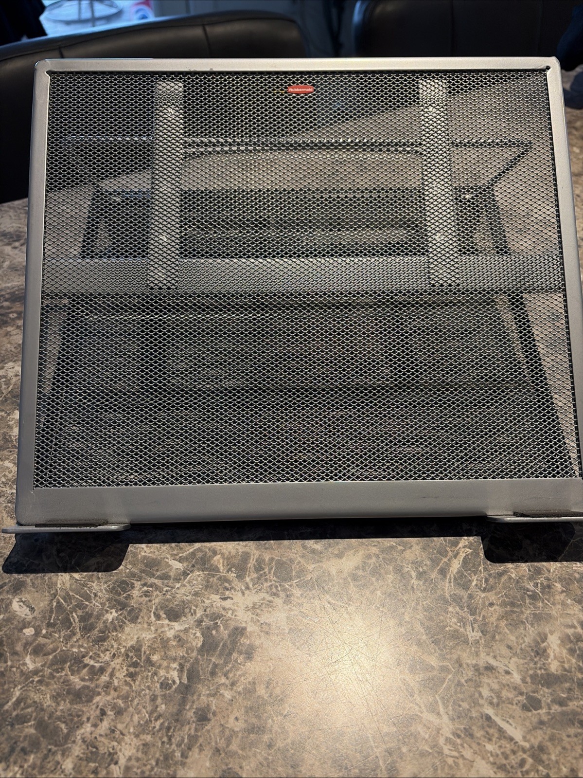 Rubbermaid Rolodex Adjustable Laptop Stand/Riser Steel Mesh 13” X 11" Excellent