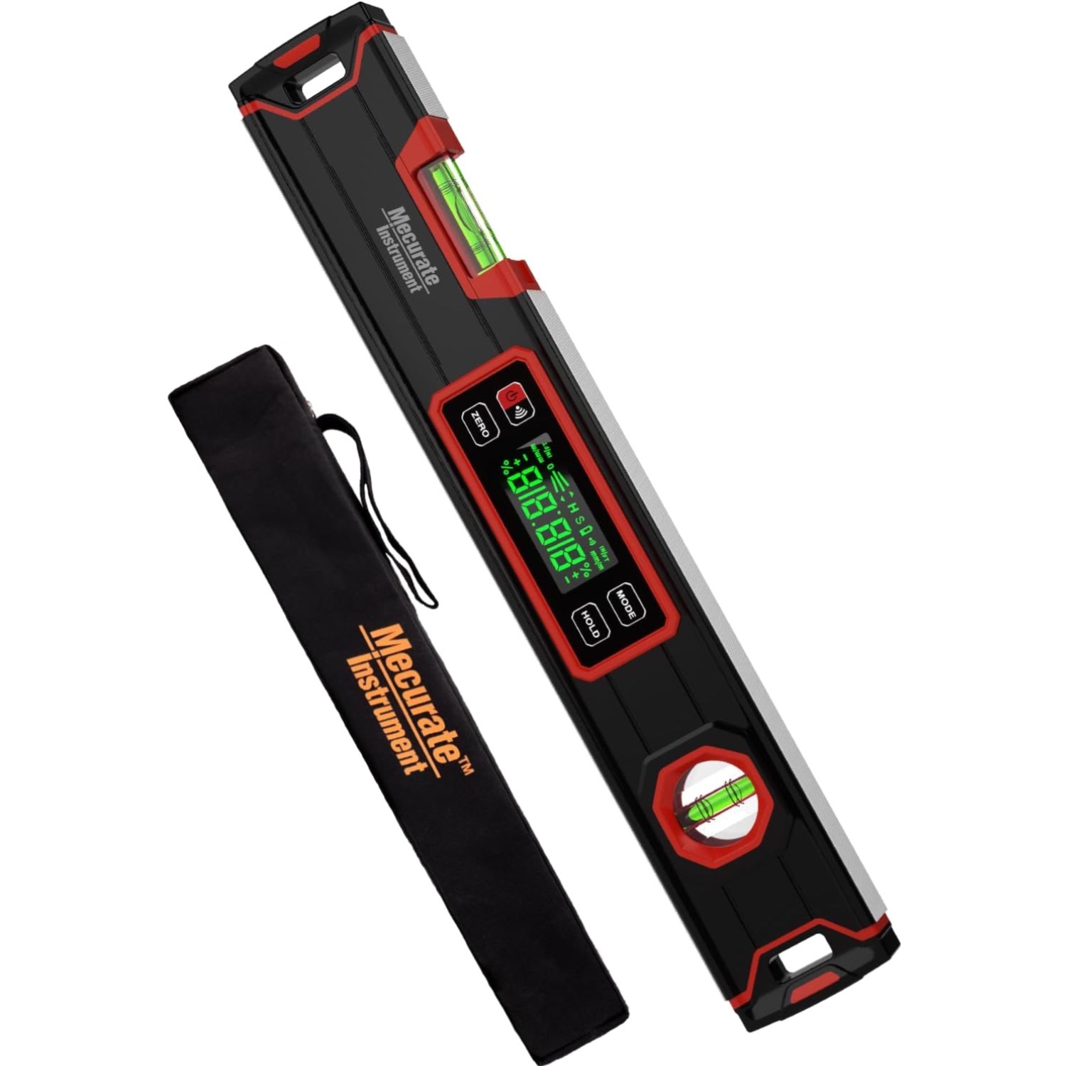 16-Inch Digital Level, Portable Electronic Angle Finder with Backlit Display,...