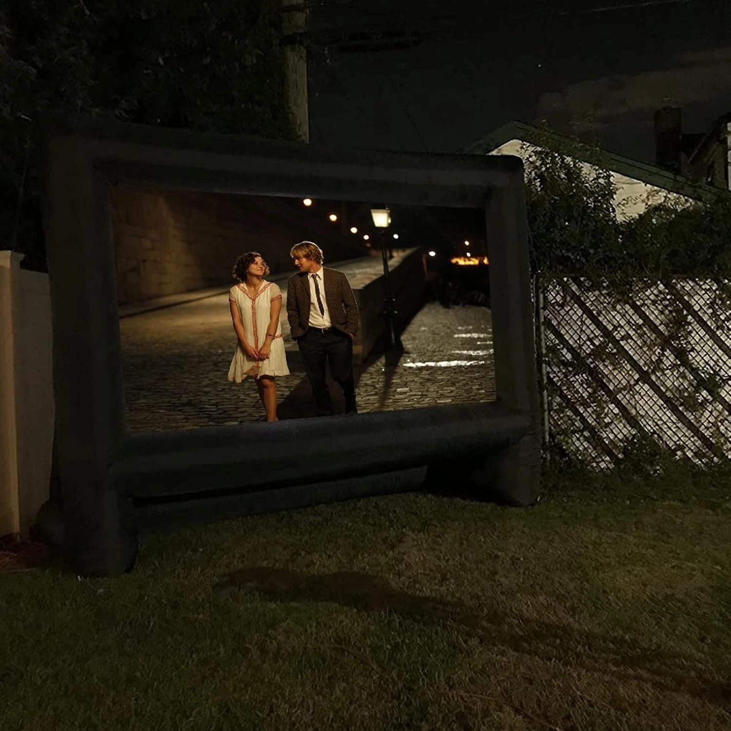 Large 16ft Inflatable Projection Screen with Quick Inflate Blower - Easy Setup