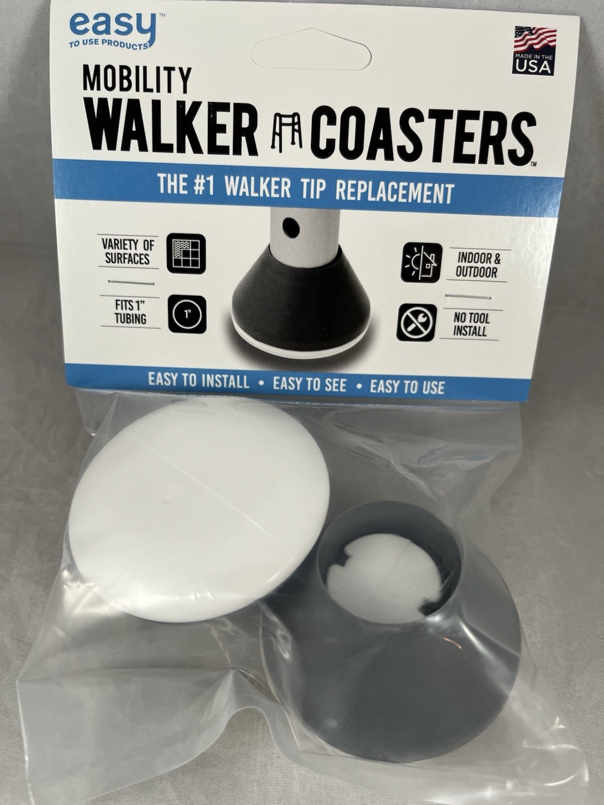 NEW  Walker Coasters 2 Pack Longer Lasting More Durable