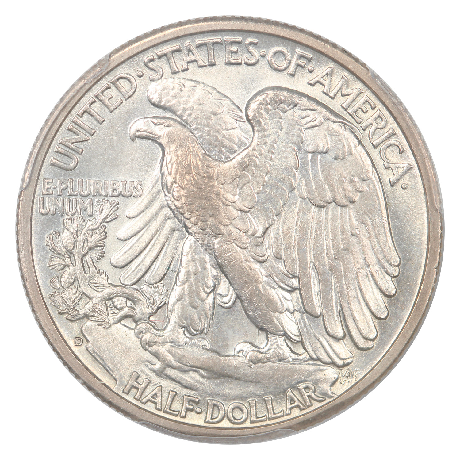 1944-D 50C PCGS MS65 (Hand Engraved Initials, FS-901)