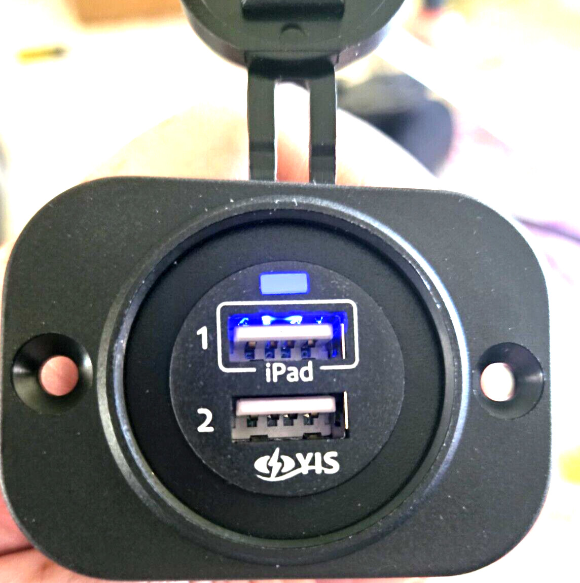 YIS Marine Grade 5 Volt 2.1A+1A  Dual USB Charger Power Outlet for 12V 24V