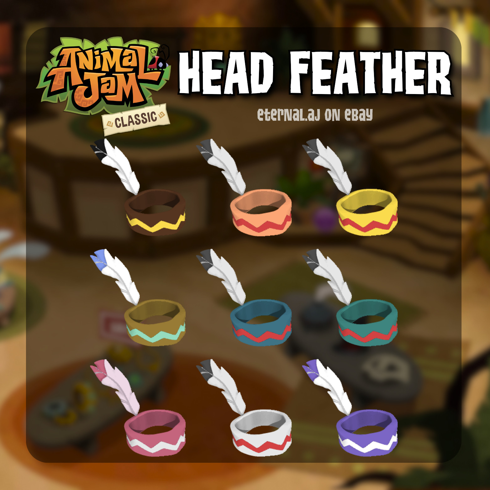Animal Jam Classic (AJC) | Head Feather (READ DESCRIPTION)
