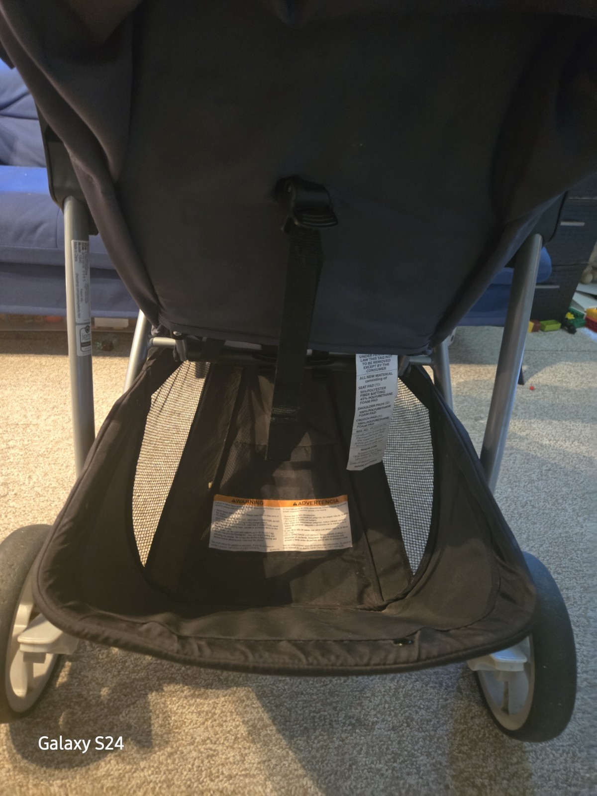 Chicco Viaro Stroller Lightweight Quick Fold Graphite EUC 3 wheel Baby Travel