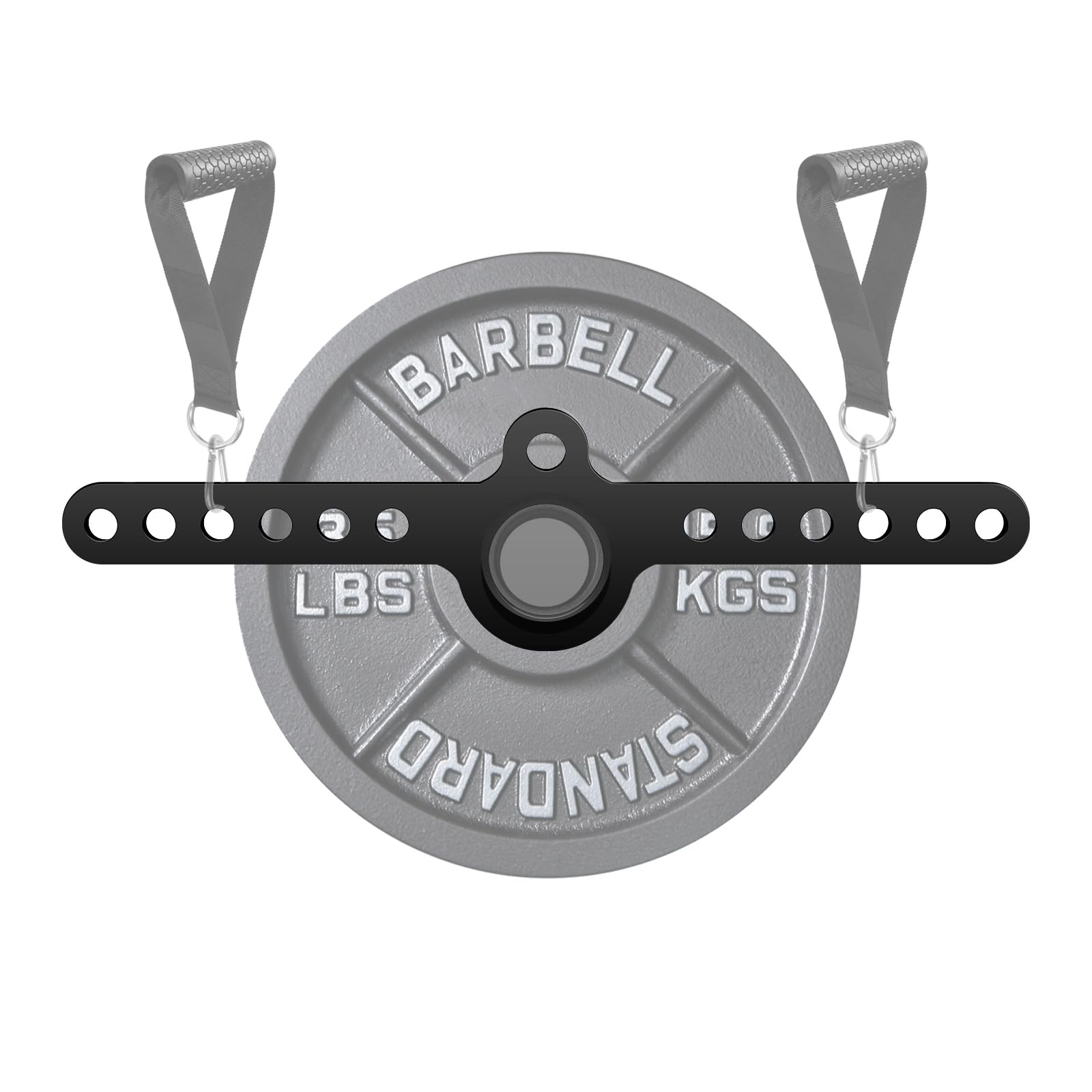 Spreader Bar Double to Single D Handle LAT Pull Down T Bar Cable Row Attachme...