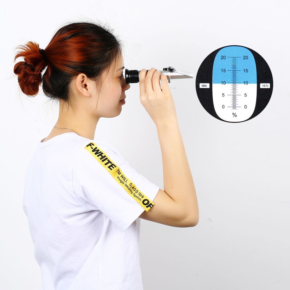 Digital Milk Purity Analyzer Tester 0%EF%BD%9E20% Refractometer Handheld...
