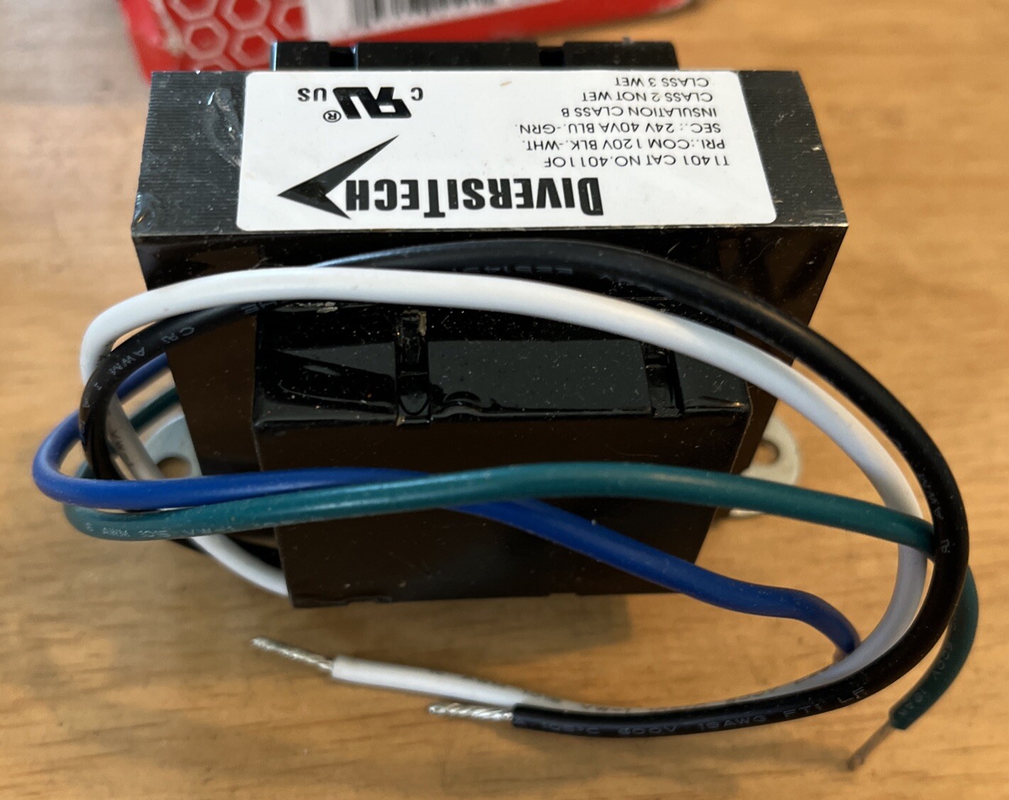 DiversiTech T1401 Transformer Pri:120V Sec: 24V-40VA NIB