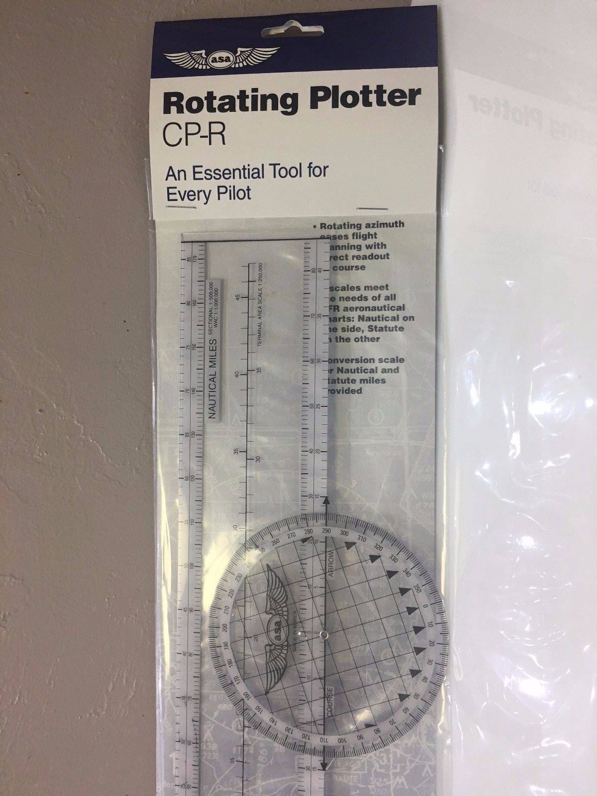ASA ROTATING CHART PLOTTER VFR SECTIONAL WAC TERMINAL p/n ASA-CP-R
