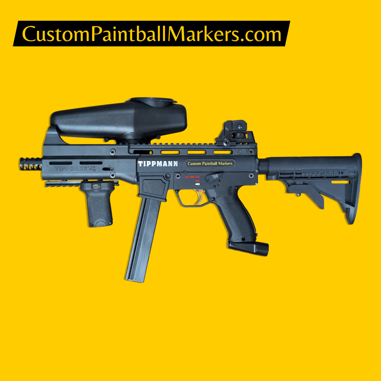 Tippmann X7 Phenom Full-Auto UMP “Blackcell .45” Custom Paintball Marker