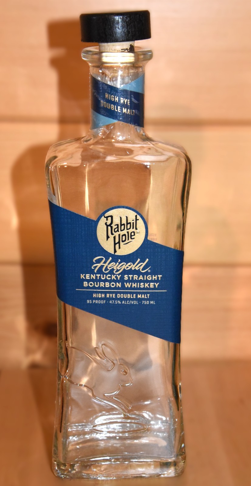 Rabbit Hole Heigold Kentucky Bourbon Whiskey Bottle - Empty 750 ml Cork Stopper