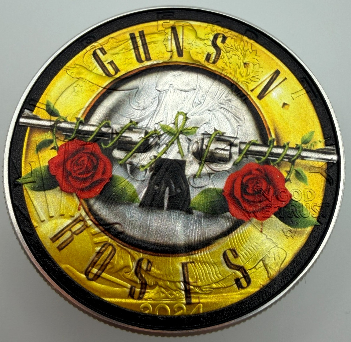 Guns n Roses - American Silver Eagle 1oz .999 Limited Edition Silver Dollar Coin