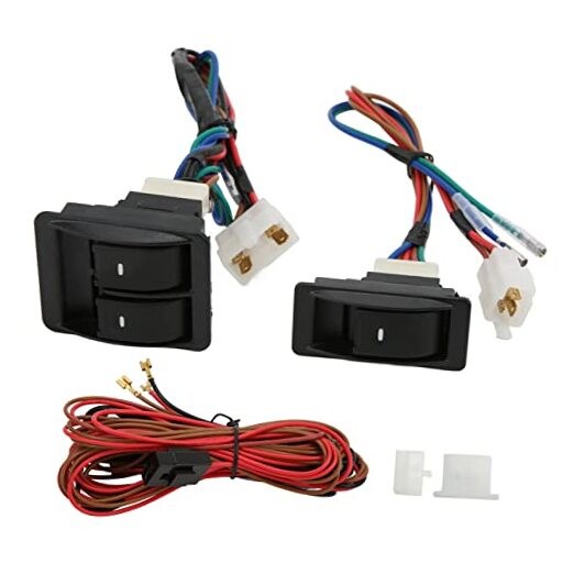 5pcs Universal Car Power Electric Window Switch Regulator Kits with Wiring