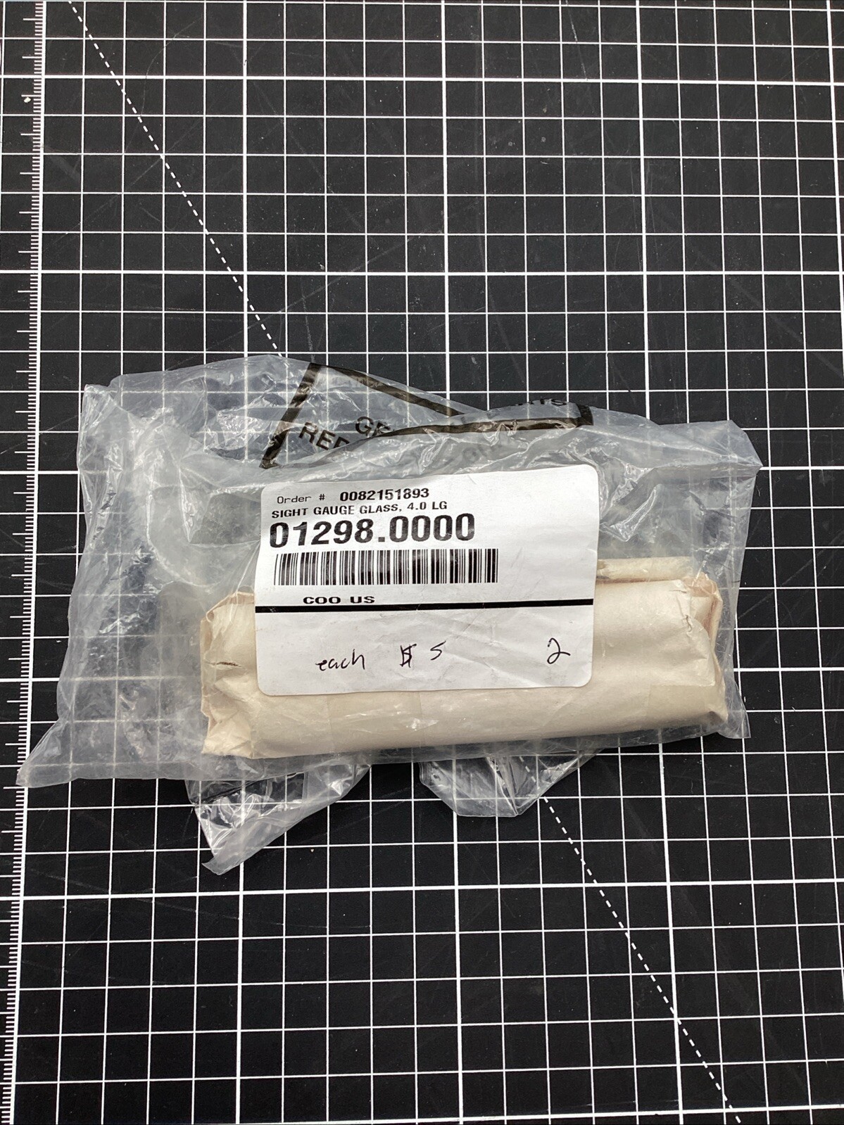OEM Bunn Sight Gauge Glass, 4.0 Lg - 2 Pack - BU01298.0000 *Free Shipping*