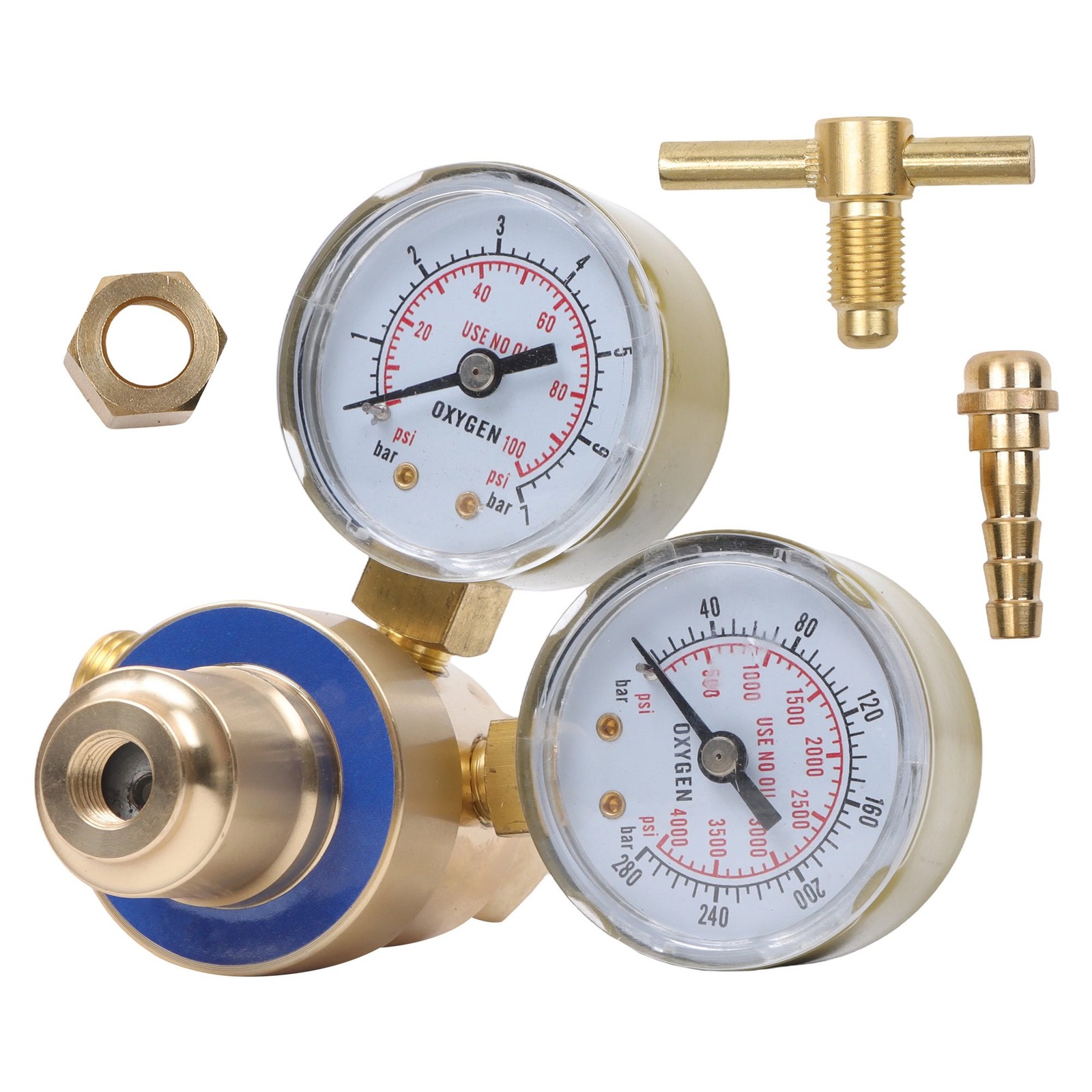 NEW Oxygen Gas Regulator Welding Cutting Torch Pressure Gauge Brass CGA540