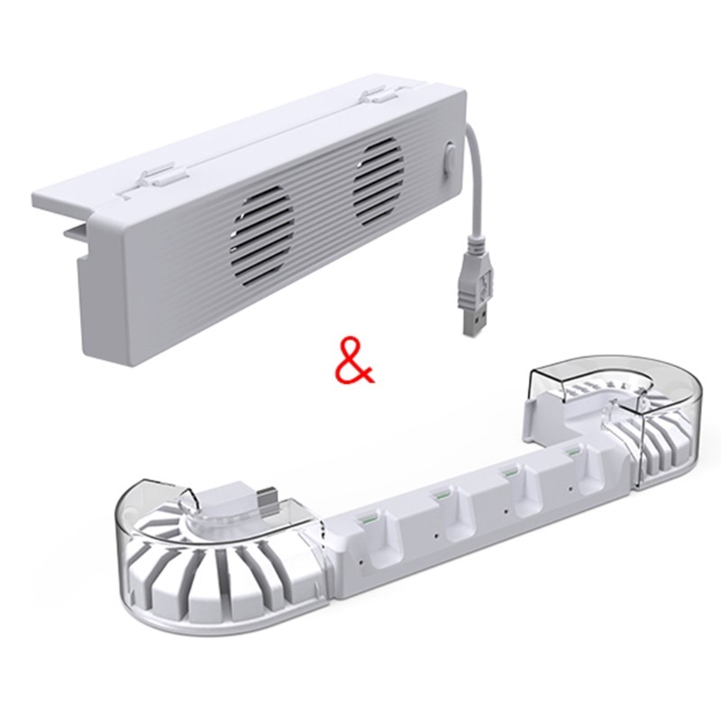 Controller Charging Dock Storage Base with Game Card Slots for Switch OLED