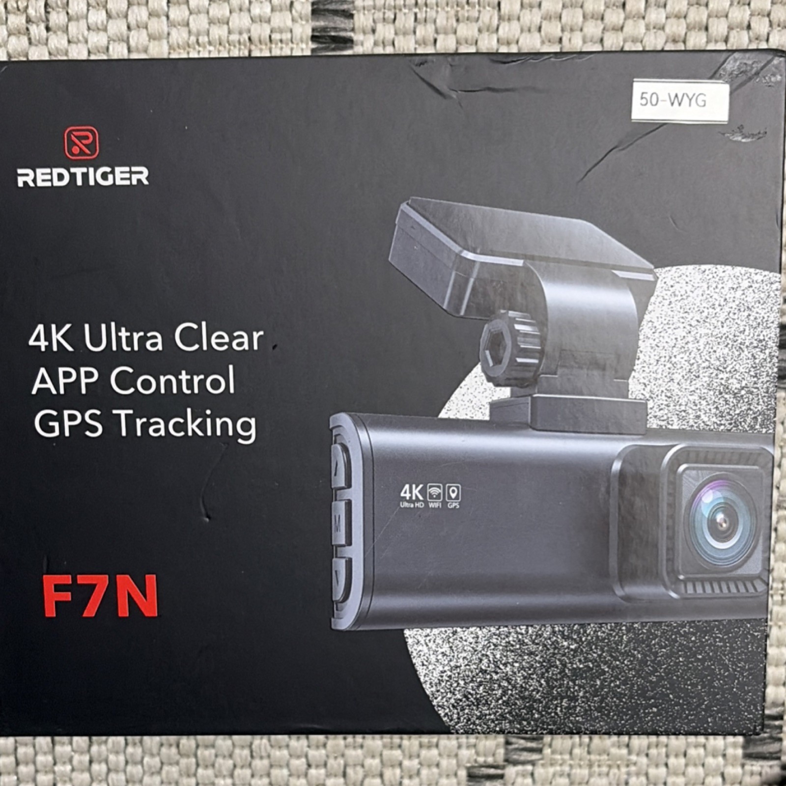 NEW Red Tiger 4K Ultra Clear WiFi & App Control GPS Tracking Dash Cam: F7N