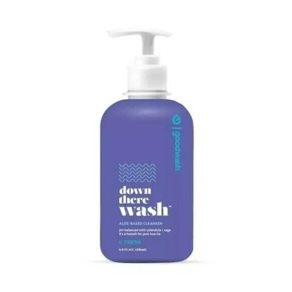 Goodwash Down There Feminine Vagina Wash Cleanser Aloe Based 8.5 oz
