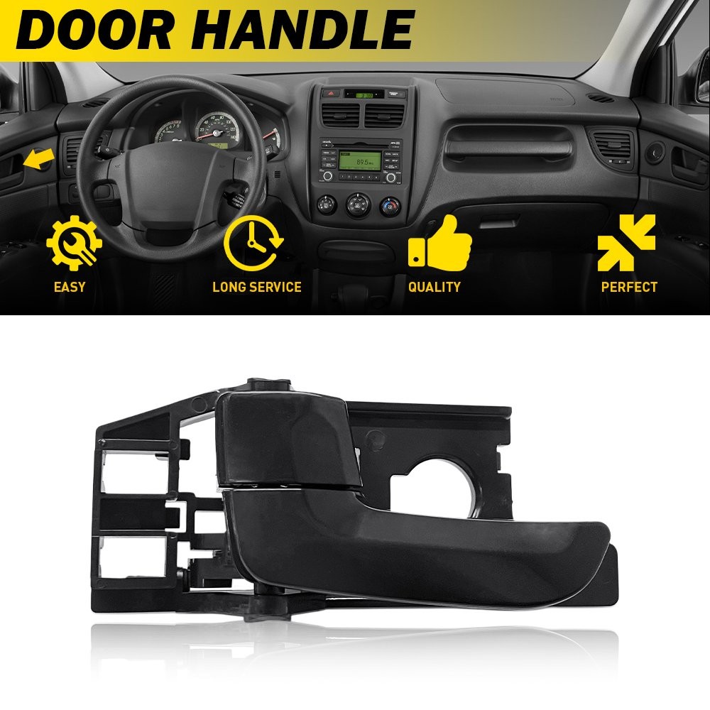 For 2005-2010 Sportage Kia Interior Door Handle Front or Rear LH Black Plastic