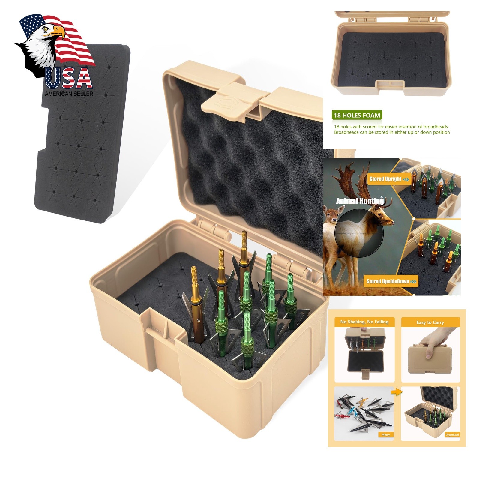 Wamlet Broadhead Box Case Brown