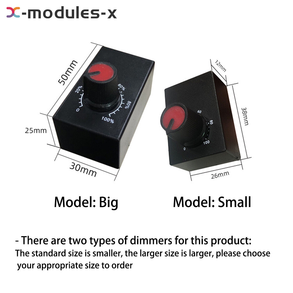 DC0-10V 1-10V Knob Dimmer 0-100% Scale Electronic Potentiometer for Dimmable LED