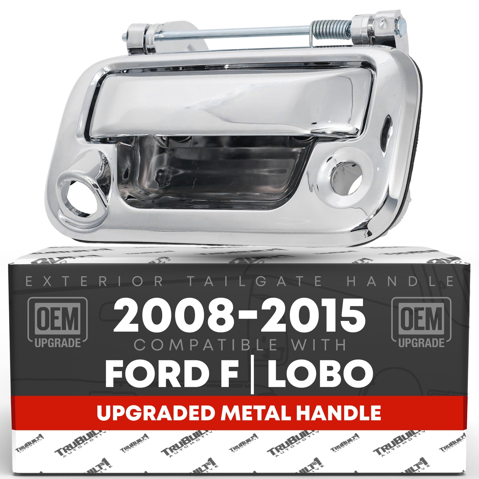 Tailgate Handle Assembly, Upgraded Metal - Compatible with 2008-2015 Ford F-1...
