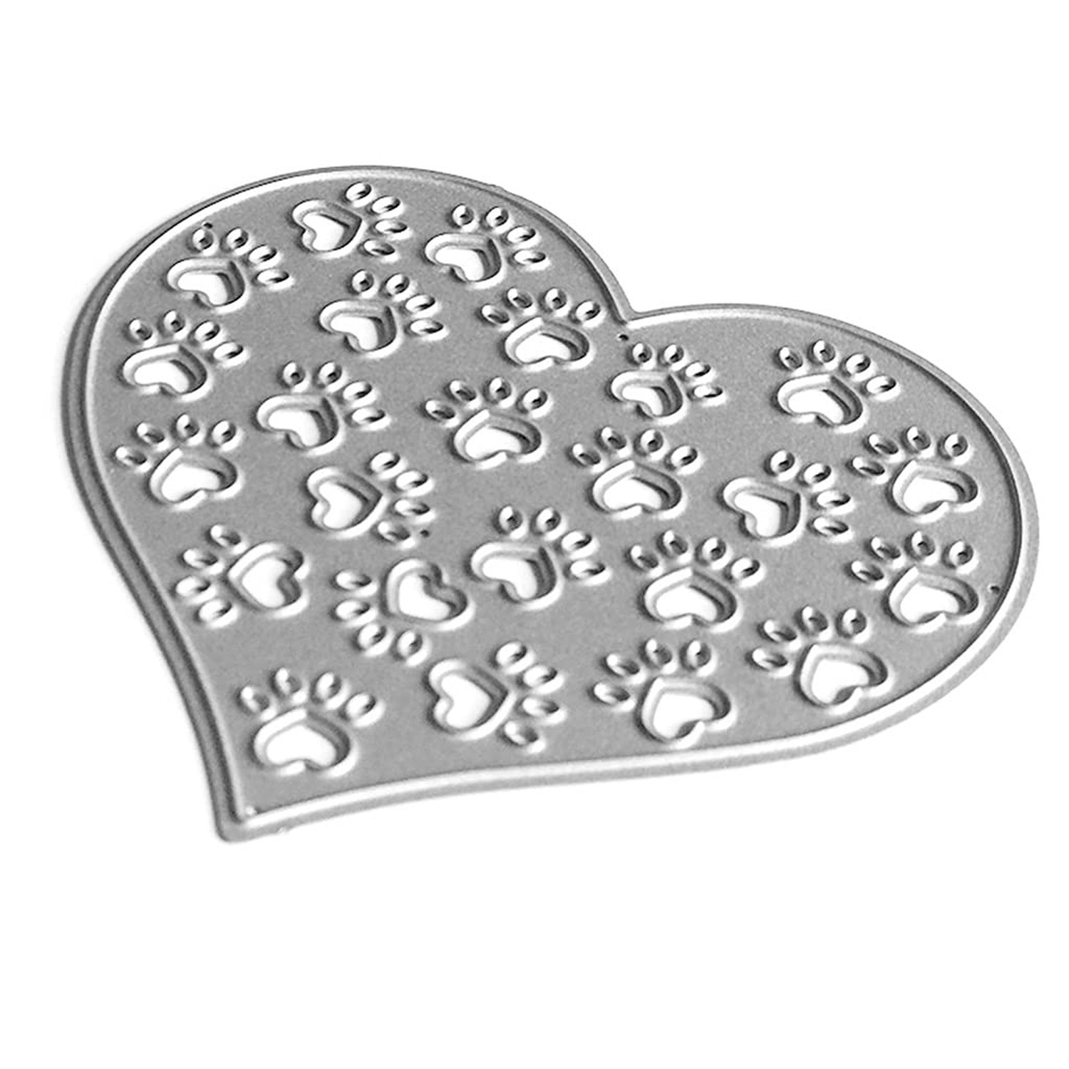 Heart Dog Paw Metal Die Cuts,Cutting Dies for Card Making Clearance,Embossing...