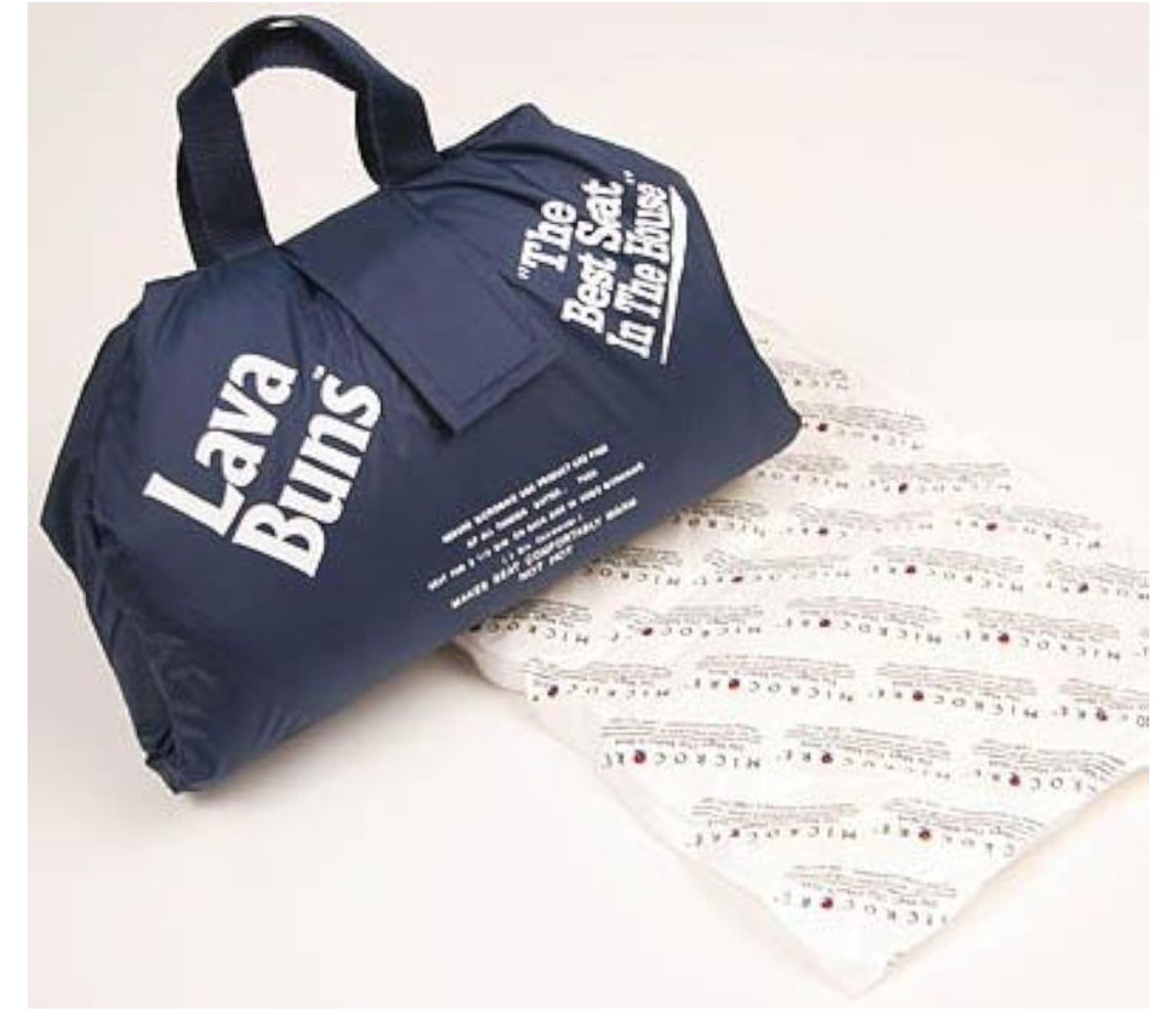 Vesture Navy Lava Buns Heated Seat Cushion