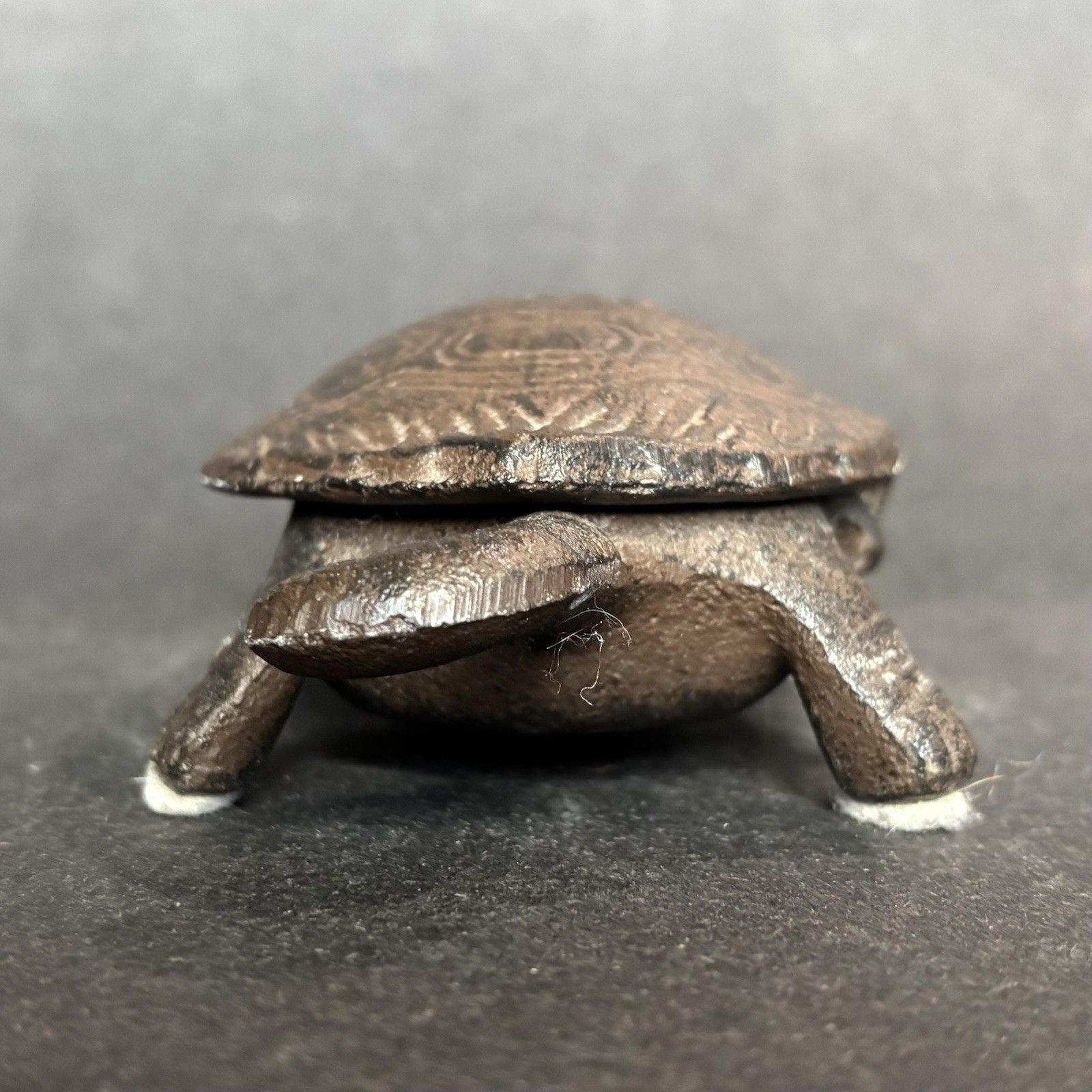 Turtle Cast Iron Door Stop - Hide A Key - Hidden Hinge Top, Key Holder