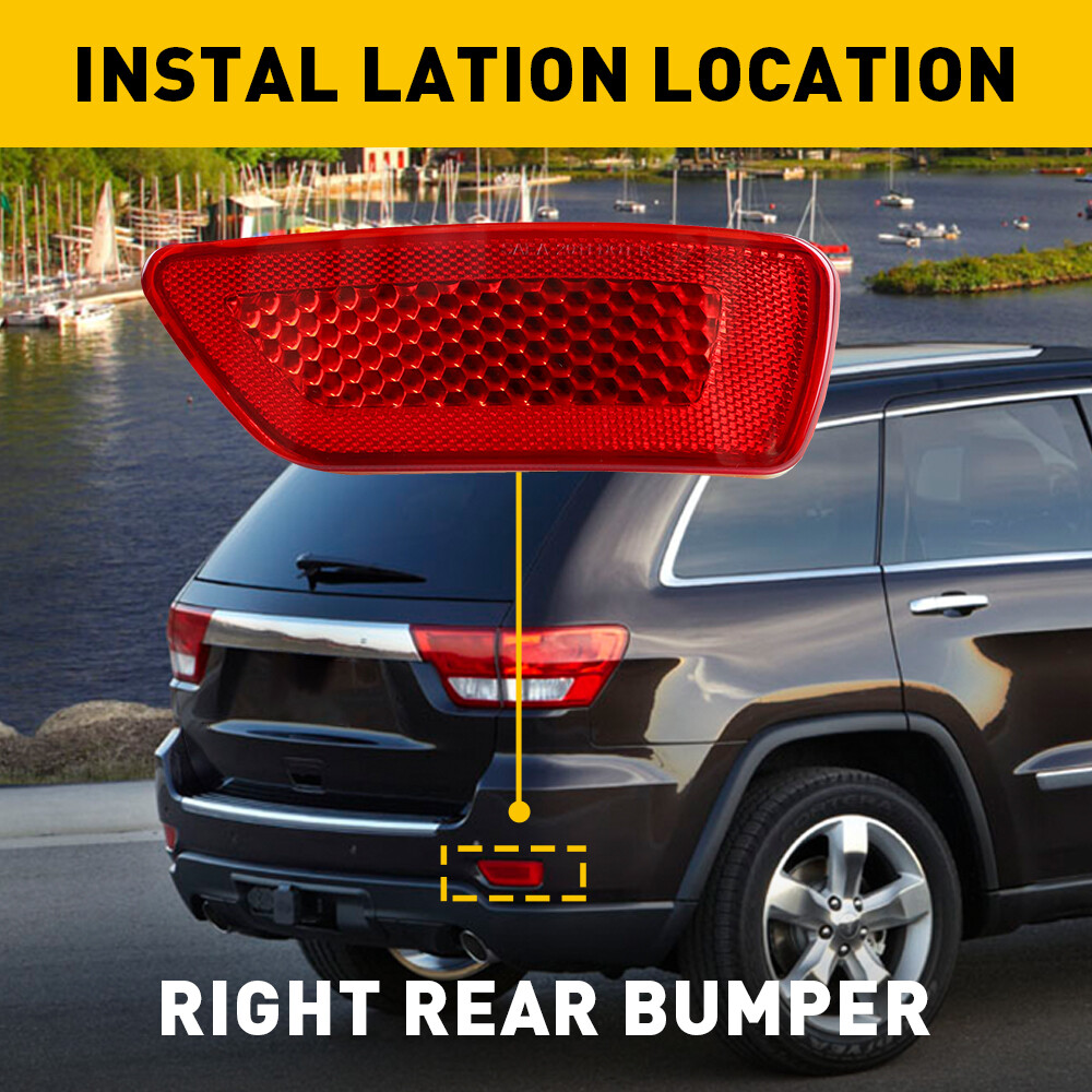 Reflector Light Right Passenger Side Bumper For Jeep Grand Cherokee 2011-18 EOA