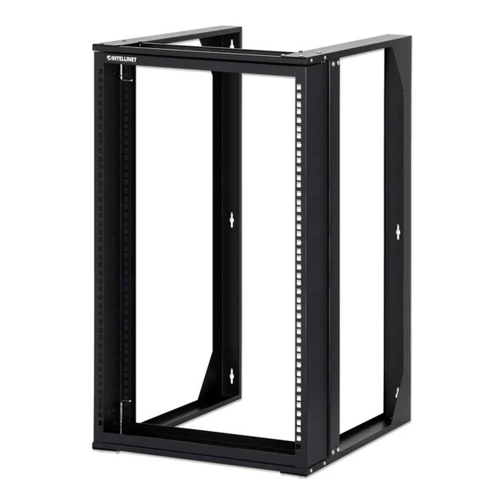 Intellinet 19" Wall Mount Open Frame Network Rack 15U Front-hinged Swing 716208