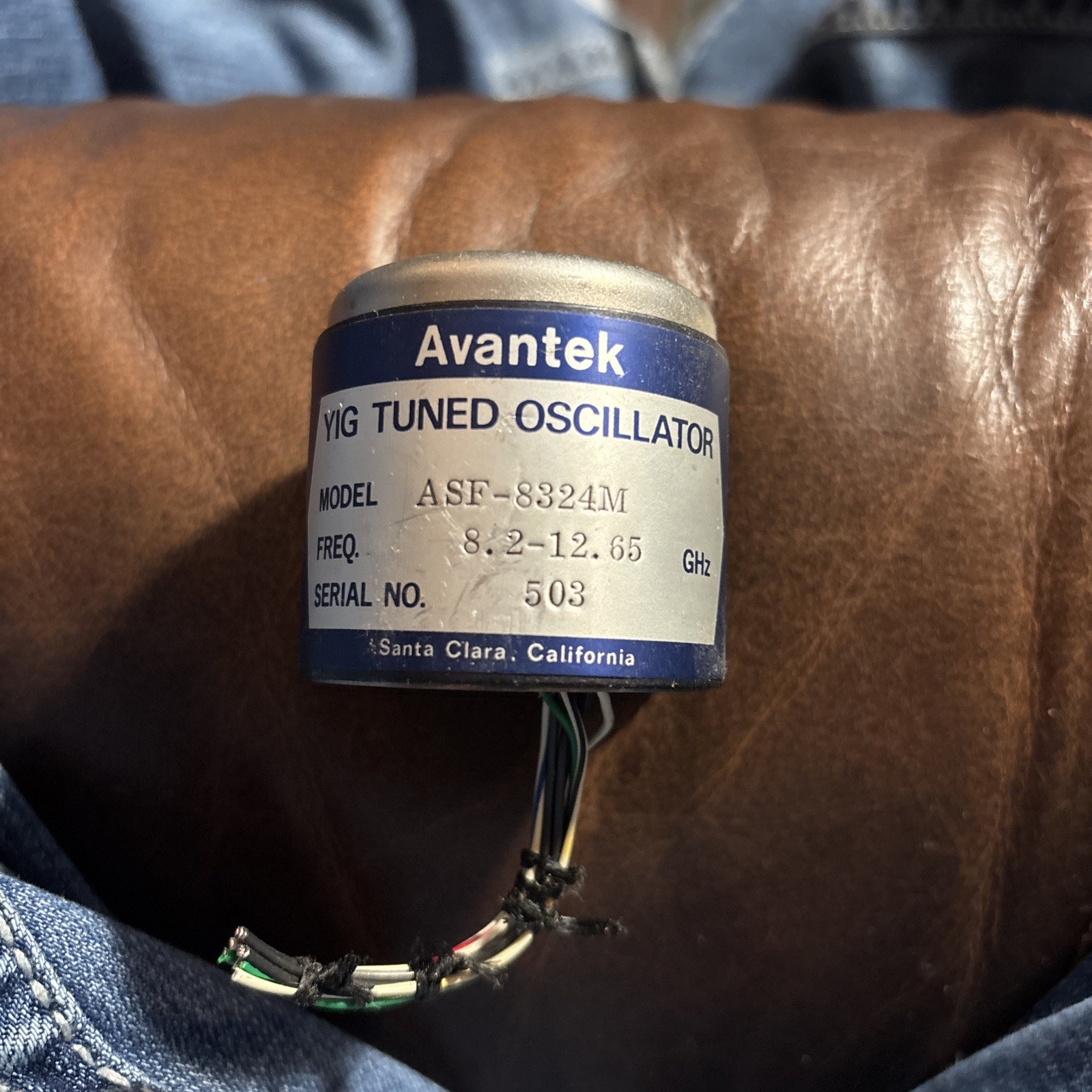 Avantek 3m8.2-12.65 GHz Yig Tuned Oscillator ASF-8324M