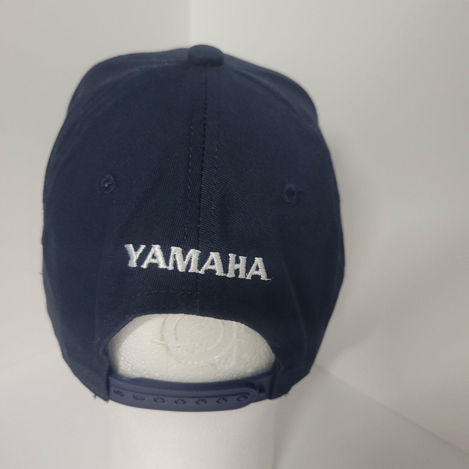 Yamaha Mens Low Profile Navy Blue Waverunner Angles Adjustable Cap Hat