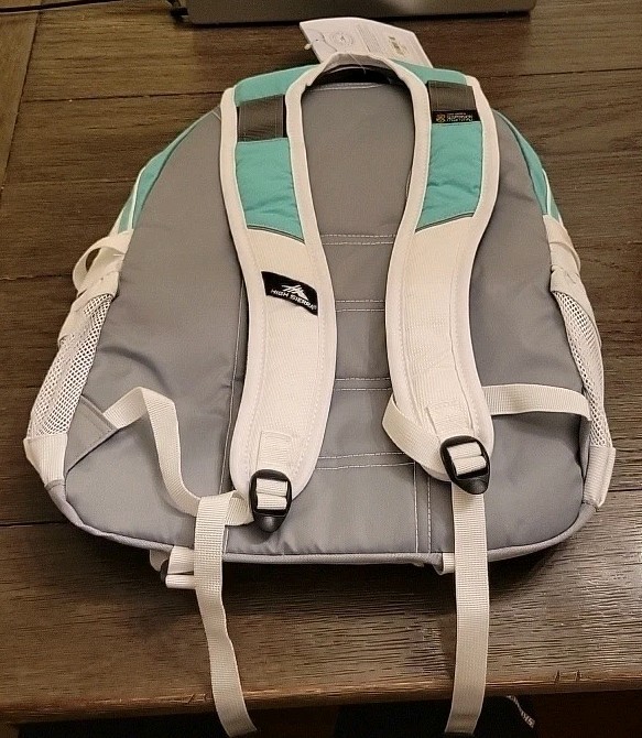 High Sierra Loop Backpack 33L Tablet Sleeve, Bottle Pocket Blue/Gray/White