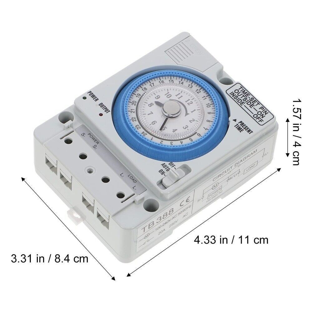 12V AC/DC Mechanical Time Control Switch Pc Mechanical Timer Electrician