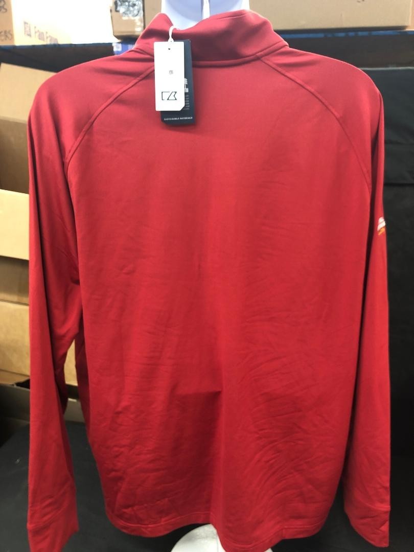 2026 CFP Championship Indiana Hoosiers Men's 1/4 Zip Pullover Cutter & Buck 2XL