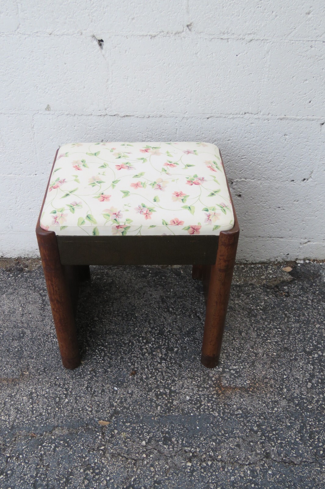 Art Deco Early 1900s Vanity Stool Bench Ottoman 5546