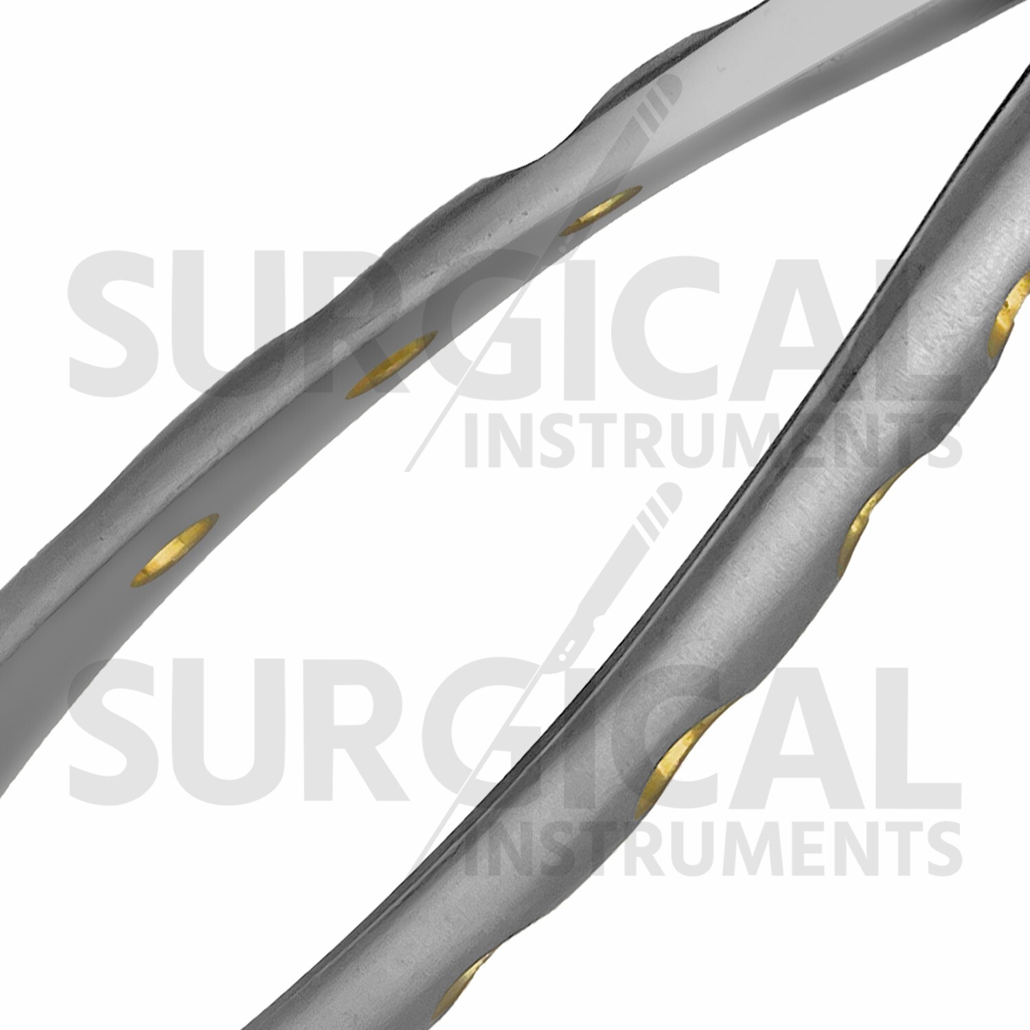 Heavy Duty Extraction Forceps #F4 Gold Hollow Python Grip Handle German Grade