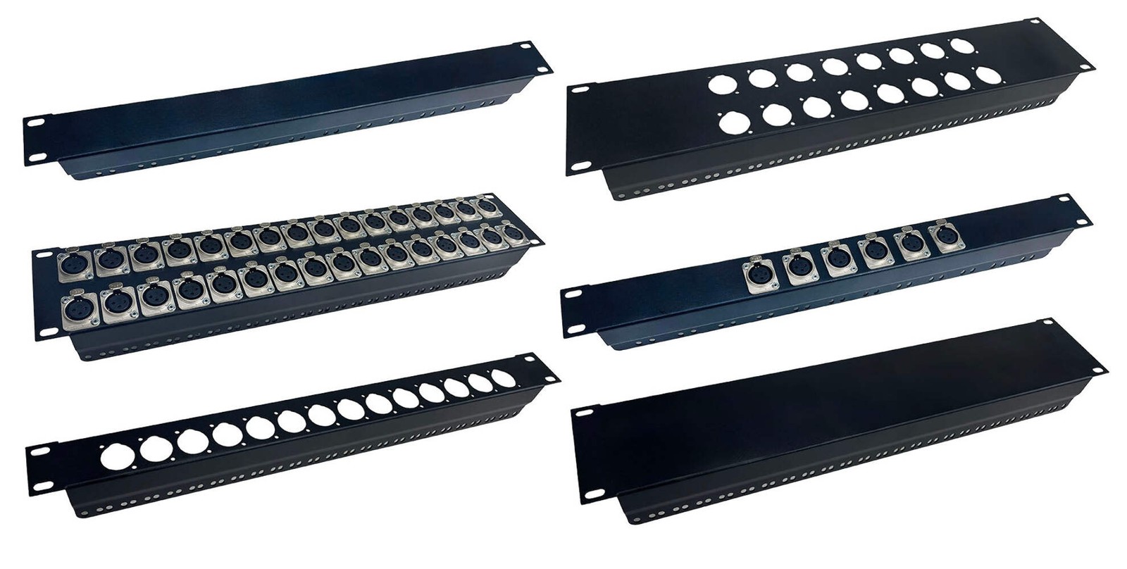 PROCRAFT USA 1 & 2u Formed Aluminum Rack Panel w/Tie Down Shelf Loaded or Unload