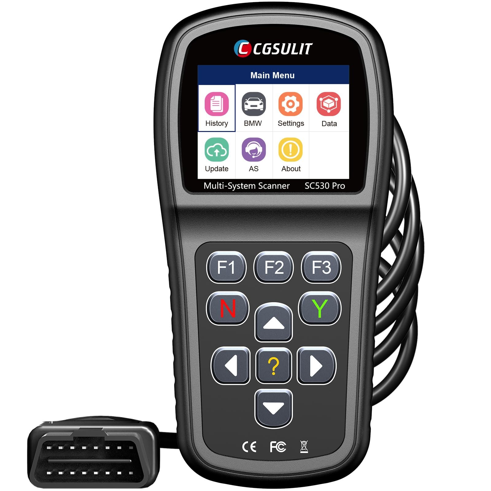 OBD2 Diagnostic Tool for BMW, SC530 Pro Full System Scanner with Active Test...