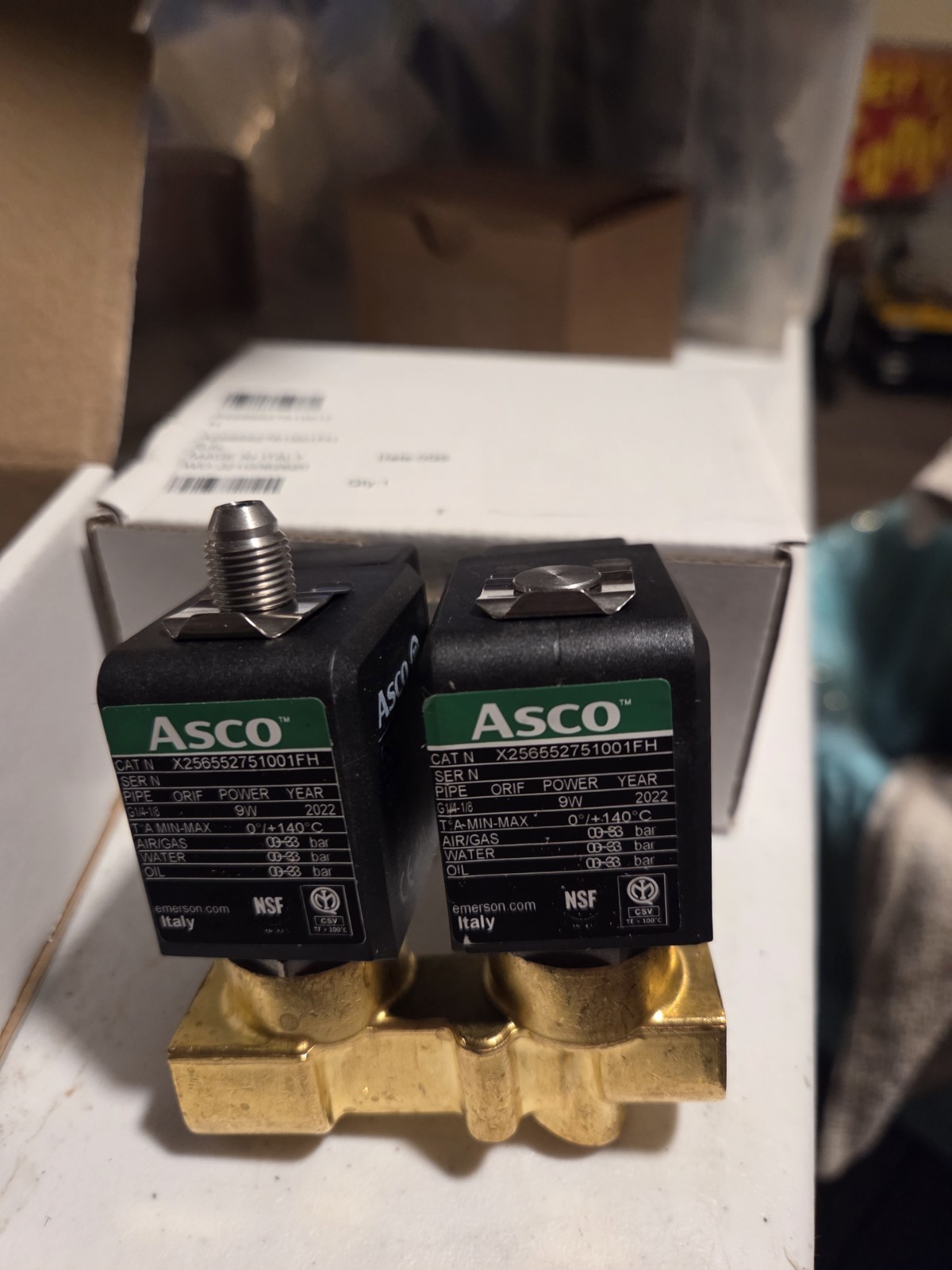 190000100 Steam Double Solenoid 230v 50/6Hz