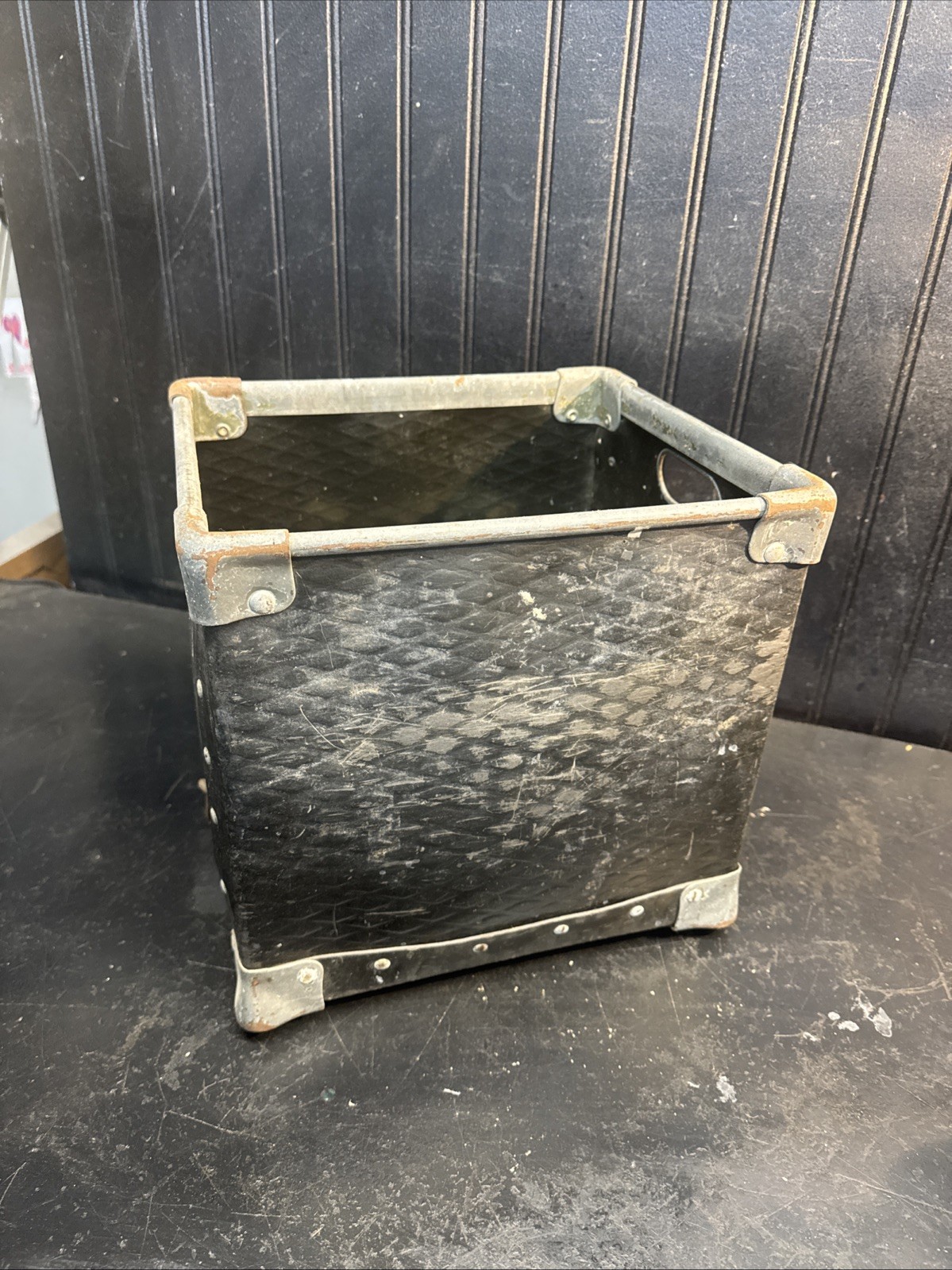 NVF Industrial Factory Kennett  STACKABLE Vulcanized Fiber Storage Bin 10inx10in