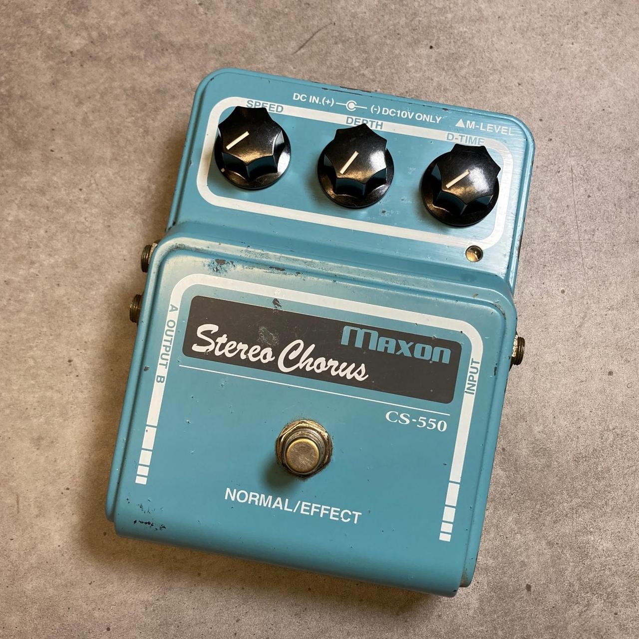 Maxon CS-550 Stereo Chorus Guitar Effect Pedal Used with Adapter