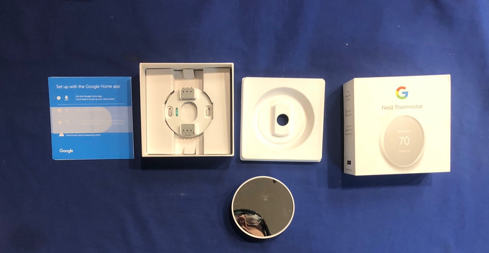 Google Nest Smart Thermostat, Snow - GA01334-US