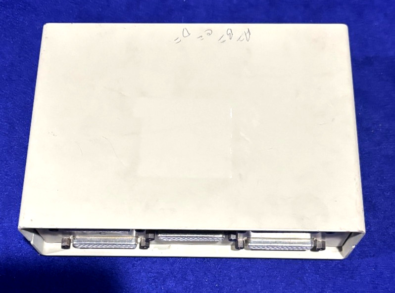 DB25 4-Port Manual Data Switch Box A/B/C/D – 25-Pin Parallel RS232