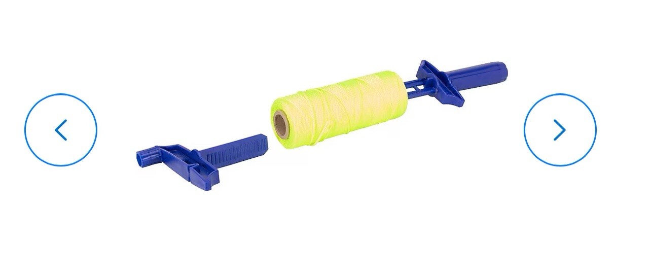 SET OF 2 Marshalltown 500ft Refillable Line Winder Nylon Mason String 495343