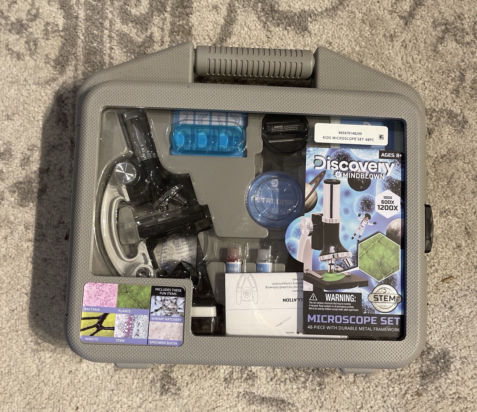 Discovery Microscope 48 Piece Set New