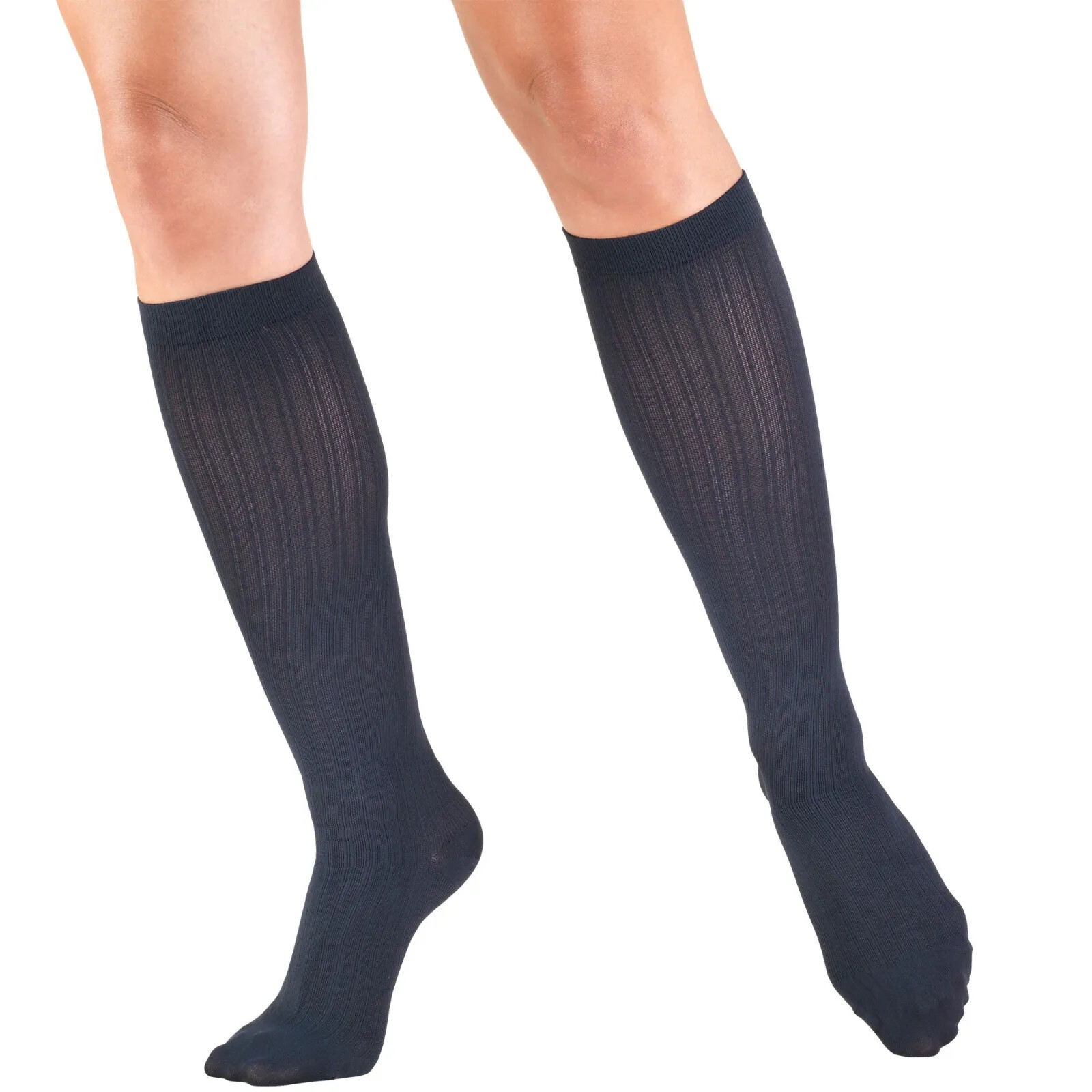 Compression Socks for Women Truform 15-20 mmHg Knee High Black