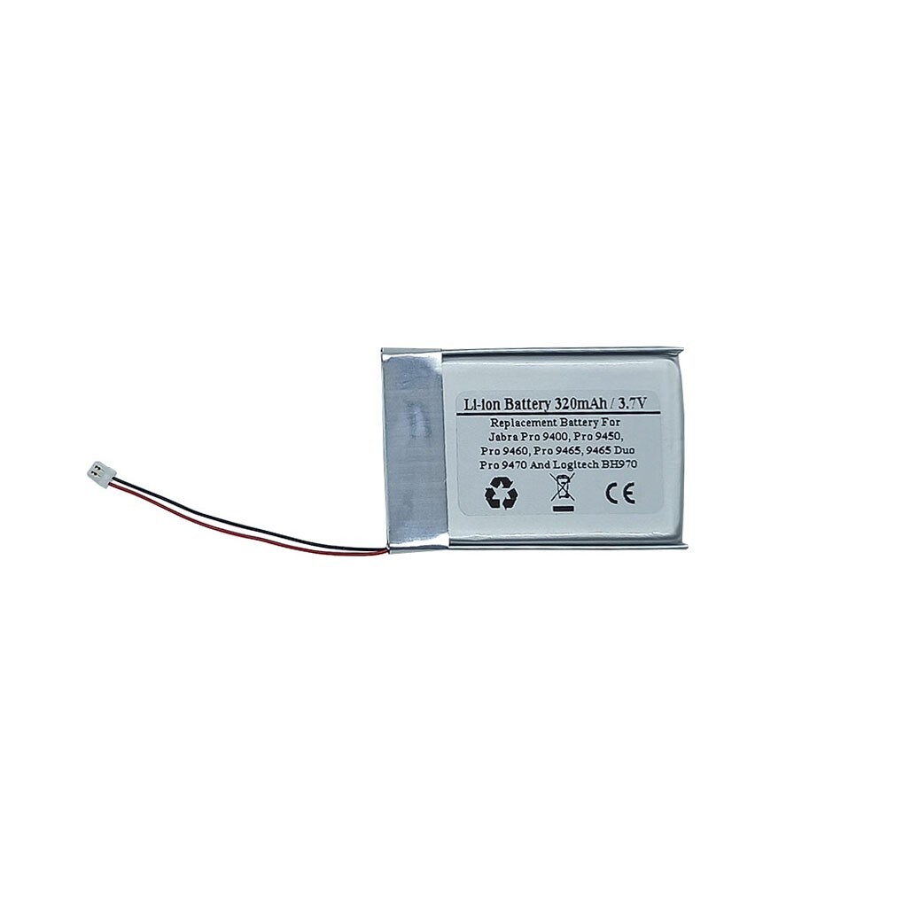 Battery for Jabra Pro 9400,9450,9460,9465,9465 Duo,9470 and Logitech BH970